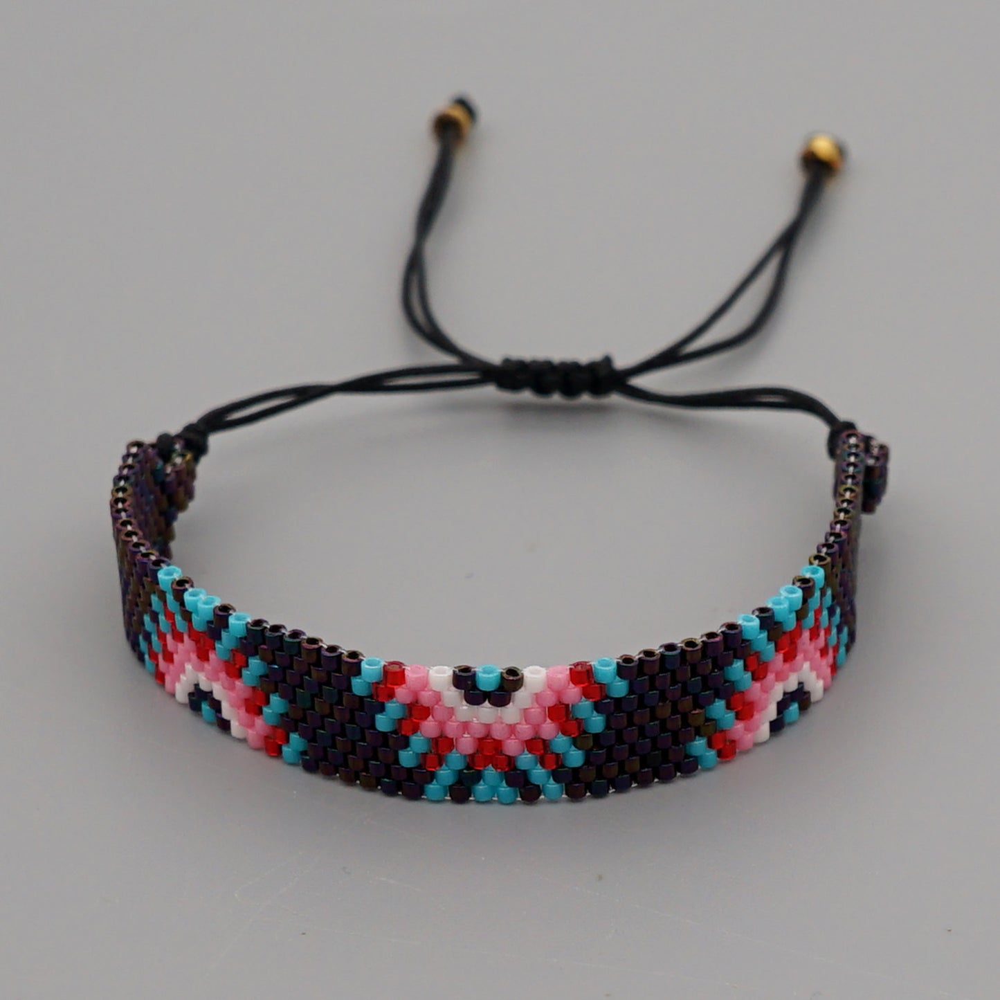 Fashion Turkey Evil Eye Miyuki Beads Weaving Wide Bracelet Wholesale Nihaojewelry