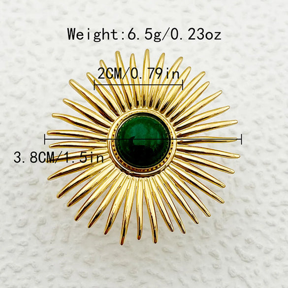 304 Stainless Steel 14K Gold Plated Casual Roman Style Commute Plating Hollow Out Inlay Heart Shape Twist Natural Stone Open Rings