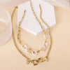 304 Stainless Steel 14K Gold Plated Novelty Modern Style Classic Style Plating Hand Solid Color Pendant Necklace