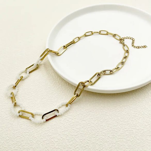 304 Stainless Steel 14K Gold Plated Novelty Modern Style Classic Style Plating Hand Solid Color Pendant Necklace