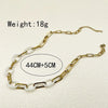 304 Stainless Steel 14K Gold Plated Novelty Modern Style Classic Style Plating Hand Solid Color Pendant Necklace