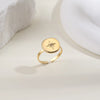304 Stainless Steel 14K Gold Plated Simple Style Classic Style Plating Solid Color Rings