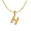 Wholesale Jewelry Basic Modern Style Classic Style Letter 304 Stainless Steel 18K Gold Plated Pendant Necklace