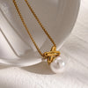 304 Stainless Steel 18K Gold Plated Basic Simple Style Classic Style Geometric Pendant Necklace