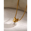 304 Stainless Steel 18K Gold Plated Basic Simple Style Classic Style Geometric Pendant Necklace