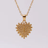 304 Stainless Steel 18K Gold Plated Basic Simple Style Classic Style Letter Heart Shape Pendant Necklace