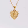 304 Stainless Steel 18K Gold Plated Basic Simple Style Classic Style Letter Heart Shape Pendant Necklace