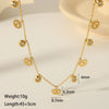 304 Stainless Steel 18K Gold Plated Casual Vintage Style Inlay Star Eye Butterfly Zircon Pendant Necklace