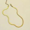 304 Stainless Steel 18K Gold Plated Classic Style Streetwear Plating Solid Color Necklace