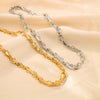 304 Stainless Steel 18K Gold Plated IG Style Simple Style Solid Color Necklace