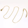 304 Stainless Steel 18K Gold Plated Retro Punk Cool Style Plating Solid Color Double Layer Necklaces
