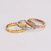 304 Stainless Steel 18K Gold Plated Rose Gold Plated Simple Style Classic Style Plating Solid Color Rings
