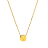 304 Stainless Steel 18K Gold Plated Simple Style Classic Style Plating Round Letter Letter Pendant Necklace