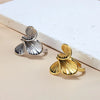Wholesale Jewelry Simple Style Classic Style Solid Color 304 Stainless Steel 18K Gold Plated Plating Rings