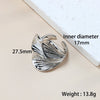 Wholesale Jewelry Simple Style Classic Style Solid Color 304 Stainless Steel 18K Gold Plated Plating Rings