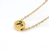 304 Stainless Steel 18K Gold Plated Simple Style Constellation Pendant Necklace