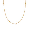 304 Stainless Steel 18K Gold Plated Simple Style Inlay Solid Color Freshwater Pearl Pearl Necklace