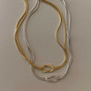 304 Stainless Steel 18K Gold Plated Vintage Style Simple Style Commute Knot Necklace