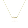 304 Stainless Steel Casual Simple Style Cross Double Layer Necklaces Pendant Necklace