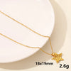 304 Stainless Steel Casual Simple Style Plating Sun Moon Heart Shape Pendant Necklace