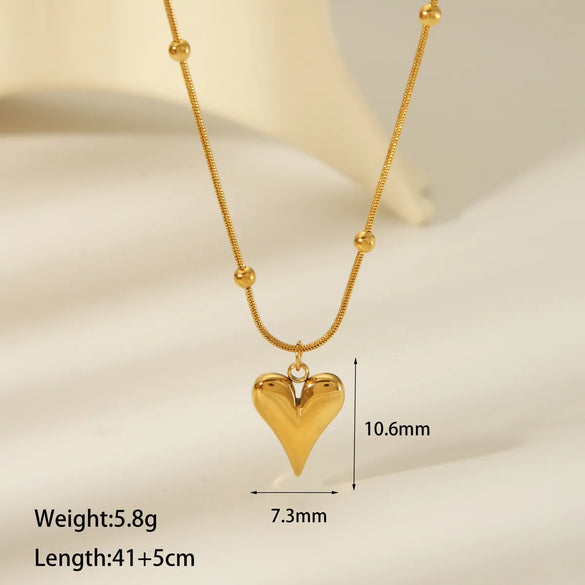 304 Stainless Steel Copper 18K Gold Plated Casual Vintage Style Dreamcatcher Heart Shape Bow Knot Pendant Necklace