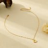 304 Stainless Steel Copper 18K Gold Plated Letter