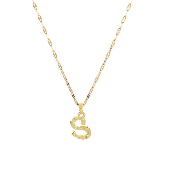 304 Stainless Steel Copper 18K Gold Plated Letter