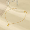 304 Stainless Steel Copper 18K Gold Plated Letter