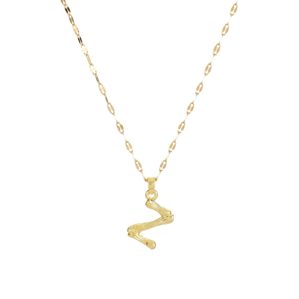 304 Stainless Steel Copper 18K Gold Plated Letter