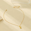 304 Stainless Steel Copper 18K Gold Plated Letter