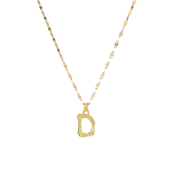 304 Stainless Steel Copper 18K Gold Plated Letter