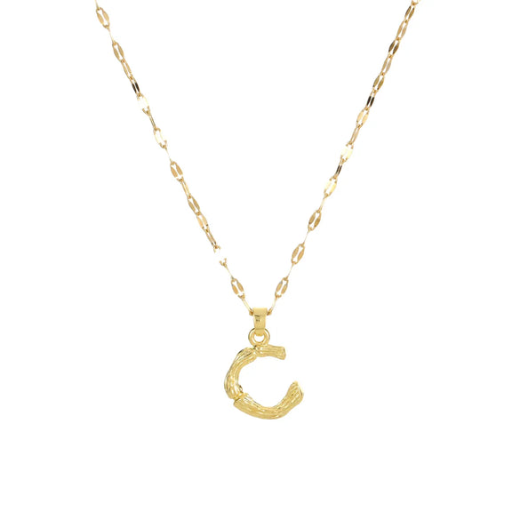304 Stainless Steel Copper 18K Gold Plated Letter