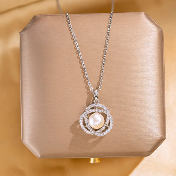 Wholesale Jewelry Elegant Lady Modern Style Letter Butterfly Lock 304 Stainless Steel Copper Acrylic Zircon K Gold Plated Inlay Pendant Necklace