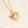 304 Stainless Steel Copper K Gold Plated Basic Modern Style Classic Style Three-Dimensional Inlay Double Heart Heart Shape Zircon Pendant Necklace