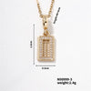 304 Stainless Steel Copper K Gold Plated Elegant Vintage Style Artistic Plating Inlay Abacus Zircon Pendant Necklace