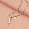 Wholesale Jewelry Hip-Hop Beach Commute Customization Laser Engraving Crown Rectangle 304 Stainless Steel Pendant Necklace