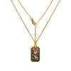 Wholesale Jewelry Hip-Hop Retro Color Block 304 Stainless Steel Pendant Necklace