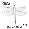 304 Stainless Steel Hip-Hop Retro Plating Dragonfly Pendant Necklace