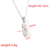 304 Stainless Steel Human Pendant Necklace