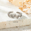 304 Stainless Steel Modern Style Simple Style Hollow Out Moon Leaves Symbol Open Rings