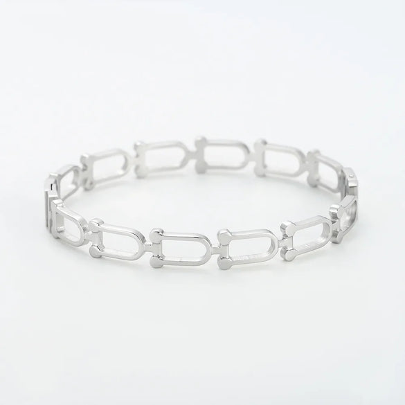 304 Stainless Steel Simple Style Classic Style Geometric Bracelets