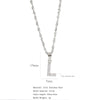 304 Stainless Steel Simple Style Classic Style Inlay Constellation Zircon Pendant Necklace