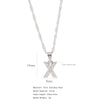 304 Stainless Steel Simple Style Classic Style Inlay Constellation Zircon Pendant Necklace