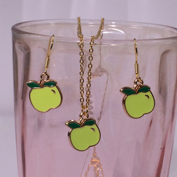 304 Stainless Steel Simple Style Classic Style Plating Fruit Jewelry Set