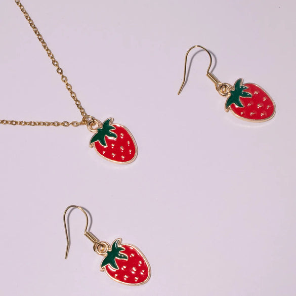 304 Stainless Steel Simple Style Classic Style Plating Fruit Jewelry Set