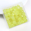 30pcs 8 * 6mm 8 * 7mm Hole 1~1.9mm Glass Solid Color Beads