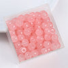 30pcs 8 * 6mm 8 * 7mm Hole 1~1.9mm Glass Solid Color Beads