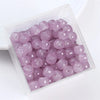 30pcs 8 * 6mm 8 * 7mm Hole 1~1.9mm Glass Solid Color Beads