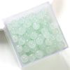 30pcs 8 * 6mm 8 * 7mm Hole 1~1.9mm Glass Solid Color Beads
