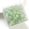30pcs 8 * 6mm 8 * 7mm Hole 1~1.9mm Glass Solid Color Beads